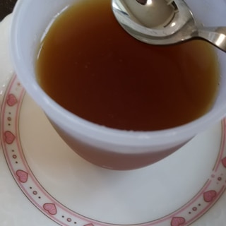 粉寒天で作る(^^)紅茶のゼリー